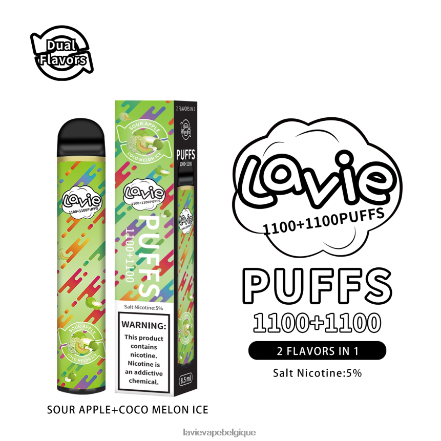 glace pomme aigre/coco melon